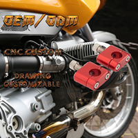 Peninggi setang sepeda motor, alumunium Universal peninggi setang CNC klem dapat disesuaikan gambar pabrik