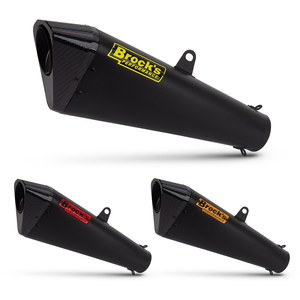 Escape Universal de Motocicleta Brock de 60MM, Silenciador de Acero Inoxidable y Carbono con DB Killer para Ninja400 ZX6R RSV4 <span class=keywords><strong>MT07</strong></span> - Product Image 1