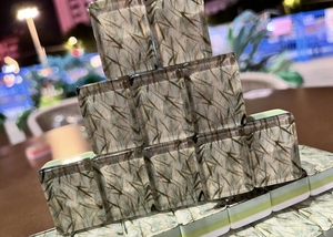 Nuevo en Stock: Mahjong Acrílico Original <span class=keywords><strong>DAEN</strong></span> Estilo Americano, Patrón Jade Thunder de 4 Capas, Película Protectora Antirrayas Hecha a Mano - Product Image 3