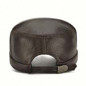 Gorro de Béisbol de Cuero Vacuno para Hombre, Estilo Moderno, para Personas de Mediana Edad y Mayores, Cálido para Invierno y Actividades al Aire Libre - Product Image 5