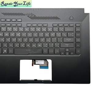 TI <span class=keywords><strong>ไทย</strong></span>แบ็คไลท์แป้นพิมพ์แล็ปท็อปสำหรับเอซุส เซเฟอรัส M15 GU502DU 90NR0213-R31TA0 <span class=keywords><strong>แป้น</strong></span><span class=keywords><strong>พิมพ</strong></span>์สีดำที่พักฝ่ามือใหม่ของแท้ - Product Image 3