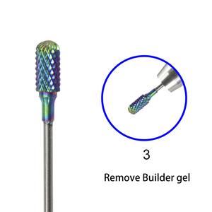 Juego de brocas de carburo de tungsteno, Lima eléctrica para uñas, Arco Iris, 6 unidades - Product Image 6