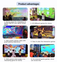 Système de jeu interactif mural Mayeter Commercial Immersive Ball Smashing Projection Game System pour aire de jeux intérieure, centre de jeux pour enfants, 60+