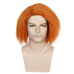 Ángel fantasma niño Chucky <span class=keywords><strong>película</strong></span> de terror Cosplay mano atada marrón claro peluca pequeño gorro conjunto Halloween Pascua - Product Image 6