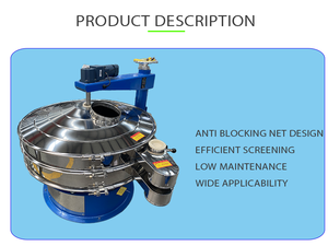 1000 Tipo Forçado Triagem Raspador Tela Pó Peneira Vibratória Máquina Material Viscoso Carvão Água Dividir - Product Image 6