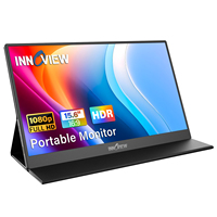 InnoView Tragbarer Monitor, 15,6 Zoll FHD 1080P USB Schlanker Portabler Bildschirm für Gaming, Arbeit und Unterhaltung
