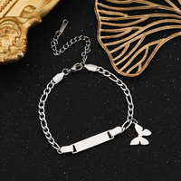 Pulsera Unisex de Acero Inoxidable con Baño de Oro de 18K, Placa Curva Grabable, Ajustable, Regalo de Aniversario, Joyería de Moda, Superventas