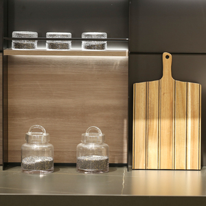 Accessori Kjario Cabinet Design tutto in vetro cucina moderna Display bianco stile europeo angolo <span class=keywords><strong>per</strong></span> ville melamina <span class=keywords><strong>Top</strong></span> cucina - Product Image 4