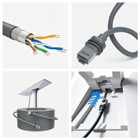 Câble Starlink Gen 3 de 150 pieds (46 m) – Cordon d'extension étanche de remplacement pour antenne satellite rectangulaire