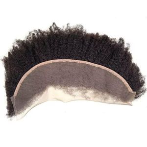 Ren tự nhiên phía trước với mái tóc bé chặt chẽ xoăn 13x4 nguyên liệu tóc con người phía trước đóng cửa không có knots tẩy trắng afro kinky coily tóc miếng - Product Image 2