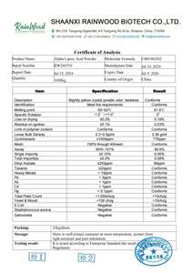 Capsule in polvere di acido alfa lipoico 600mg di acido alfa lipoico integratore di acido alfa capsule di acido lipoico - Product Image 2