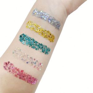 Multi-Use Face Body Glitter Gel Long Lasting Sparkling Shimmer <b>Eye</b> Lip Hair Sequins Gel Party Festival <b>Makeup</b> - Product Image 3