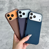 Étui de téléphone JOYPORODO L182 tendance en tissu technique avec cadre d'objectif métallique pour iPhone 13 14 15 16 17 Pro Max – Coque magnétique de luxe