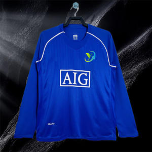 Camiseta Deportiva Clásica Retro de Manga Larga de Secado Rápido para Club, Uniforme de Fútbol, Ropa Deportiva, Entrenamiento - Product Image 1