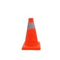 Cône de signalisation réfléchissant pliable LUBA 30 cm, cône de circulation portable pour travaux routiers et sécurité automobile