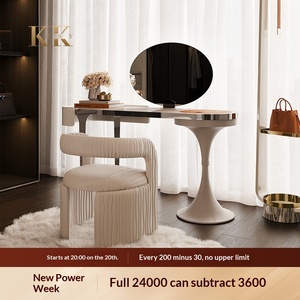 Moment Light Luxury Dressing <b>Table</b> Cloakroom Italian Villa Designer Makeup <b>Table</b> <b>Bed</b> End High-end B Made in China Moment L - Product Image 2
