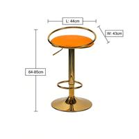 Tabouret de bar pivotant en tissu, réglable en hauteur, de style moderne et luxueux, pour hôtel et salle à manger, fabrication directe d'usine