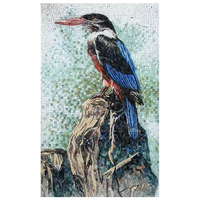 Bluwhale vente en gros bricolage Art peinture Kits verre mosaïque carrelage mural verre mosaïque Art Ural carrelage oiseau thème mosaïque