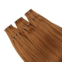 Extensions de cheveux humains russes Genius Weft Remy Skin Weft invisibles, pouvant être coupées, pour un volume professionnel