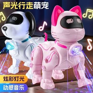 ของเล่นแมวไฟฟ้าแบบกลไกพร้อมไฟเพลงและเชือกเดินได้สำหรับเด็กอายุ 5-7 ปี วัสดุพลาสติกสำหรับเด็กทั้งชายและหญิง - Product Image 5