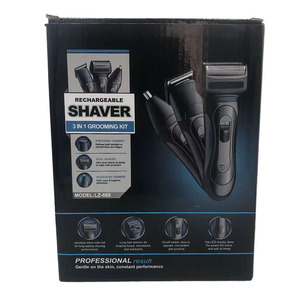 Nouvelle conception Rasoir électrique rechargeable 3 en 1 avec couteau à barbe et rasoir Rechargeable par USB pour hommes - Utilisation domestique et hôtelière - Product Image 6