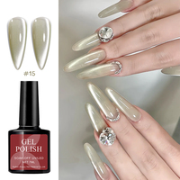 Kit de vernis gel holographique effet œil de chat, marque privée, sans TPO, vernis gel magnétique effet œil de chat avec présentoir
