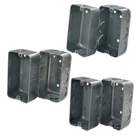 Caja de Conexiones de Acero Galvanizado Personalizada de Alta Gama, 7 Orificios, 3.5x2x1.5 Pulgadas, Rectangular, Duradera, Anticorrosión, Resistente al Fuego
