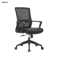 Chaise de travail moderne pour étudiant, chaise de bureau ergonomique, acier inoxydable, tissu confortable, dessin technique, maille noire et bleue pour ordinateur, laboratoire