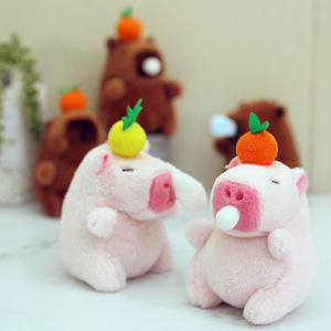 Colgante de juguete de peluche de oso carpincho súper suave de alta calidad, forro de malla de regalo pequeño y bonito para celebridades de Internet, colgante de conejillo de indias - Product Image 5