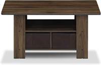 Table basse rectangulaire en bois de couleur personnalisée pour salon, design chinois moderne, pliable et écologique