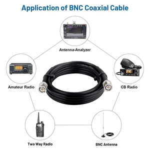 N loại Nam để BNC Nam cáp RG58 <span class=keywords><strong>Coax</strong></span> <span class=keywords><strong>Cable</strong></span> BNC Nam để N nam mở rộng Jumper cáp cho ăng-ten/Oscilloscope/tín hiệu Booster - Product Image 6