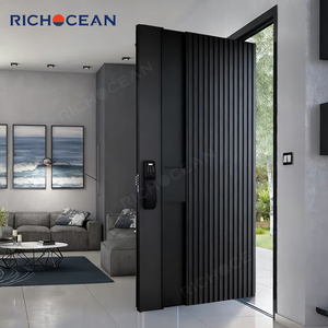 Puertas de Entrada Principales de Seguridad de Metal Directas de Fábrica RICHOCEAN, Puerta de Seguridad de Aluminio con Cerradura Inteligente - Product Image 2