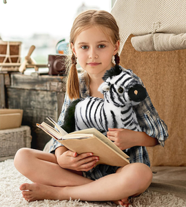 Peluche zèbre rayée personnalisée, jouet en peluche doux et câlin, animal sauvage adorable, poupée pour le jeu, idéal pour <span class=keywords><strong>les</strong></span> cadeaux de fête - Product Image 4