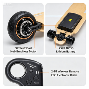 Patineta Eléctrica de Largo Alcance, Doble Motor, Carga Rápida, Control por Aplicación, Logotipo Personalizado OEM - Product Image 3