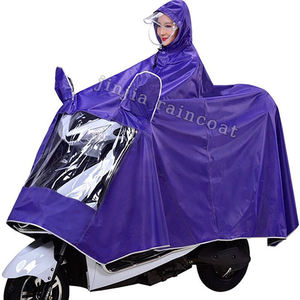 เสื้อกันฝนเด็กผู้หญิงแบบใหญ่ เสื้อคลุมกันฝนสำหรับขี่มอเตอร์ไซค์ ปอนโชคลุมกันฝนสำหรับสกู๊ตเตอร์ เดินป่า และกิจกรรมกลางแจ้ง - Product Image 6