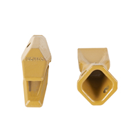2085235 208-5235 DRS230 Dents de pénétration pour pelle rétrocaveuse avec adaptateur, en acier allié 48-52HRC, 1,6 kg