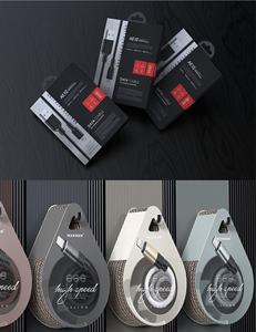 Boîte d'impression, chargeur PD, câble de données pour câble USB tressé pour iPhone pour <span class=keywords><strong>Samsung</strong></span>, adaptateur secteur, traitement de boîte personnalisé - Product Image 3