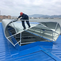 Fenêtre de toit à ventilation avec persienne anti-pluie pour bâtiment industriel – Fournisseur