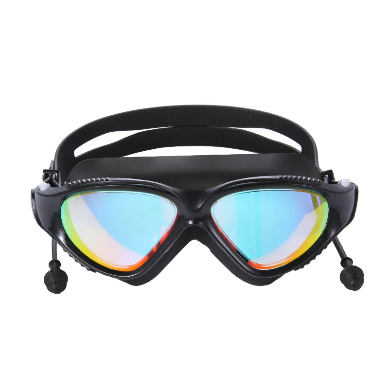 NEW arrival hotsale swimming goggle swim glasses adlt men women swim goggles attached ear plugs