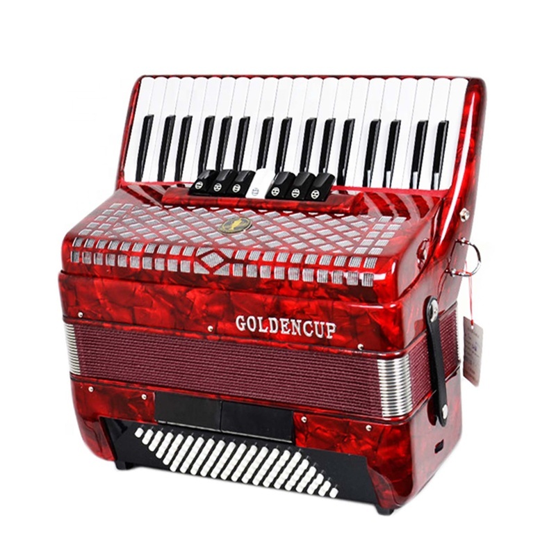 JH2017 Gold Cup 37 Key 96 Bass Accordion Keyboard - Versatile