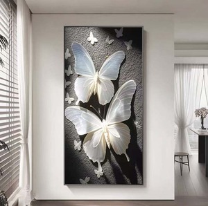 Peintures murales décoratives de luxe modernes, peintures en porcelaine de cristal pour la décoration de la maison - Product Image 3