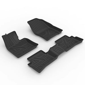Protection contre tous les temps, tapis de sol de voiture 3D en TPE antidérapants et imperméables, ensemble complet de 3 pièces pour Crosstrek 2024 Qashqai Ranger Cargo - Product Image 1