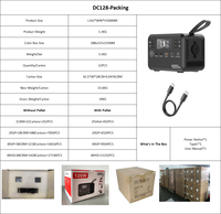 Station d'alimentation LiFePO4 128Wh 40000mAh 12V 10A à charge rapide 100W pour camping-car, CPAP, camping, ordinateurs portables