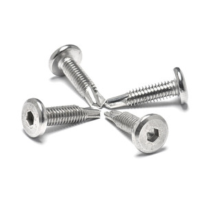 Bán hot chất lượng cao SS304 thép không gỉ 304 Hex ổ cắm phẳng chamfered đầu tự khoan vít - Product Image 1