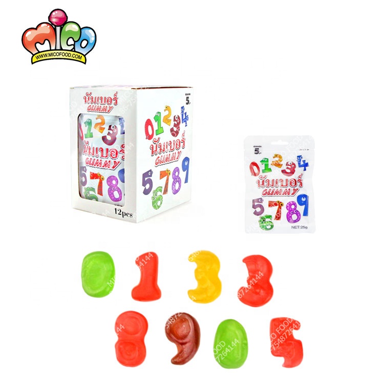 abc图数字/字母有趣学习果味软软糖糖果 - buy yummy number gummy