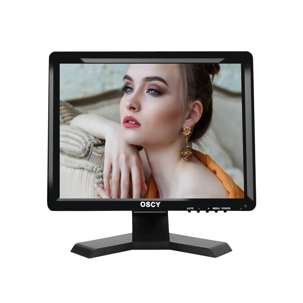 17 इंच HD एलसीडी कंप्यूटर प्रदर्शन BNC चार छवि विभाजन चार कैमरों के साथ जोड़ा जा सकता डेस्कटॉप मॉनिटर