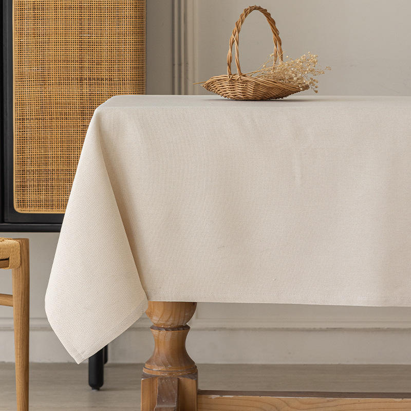 ผ้าลินินกันน้ำลายไม้ไผ่ - สีขาวนวล