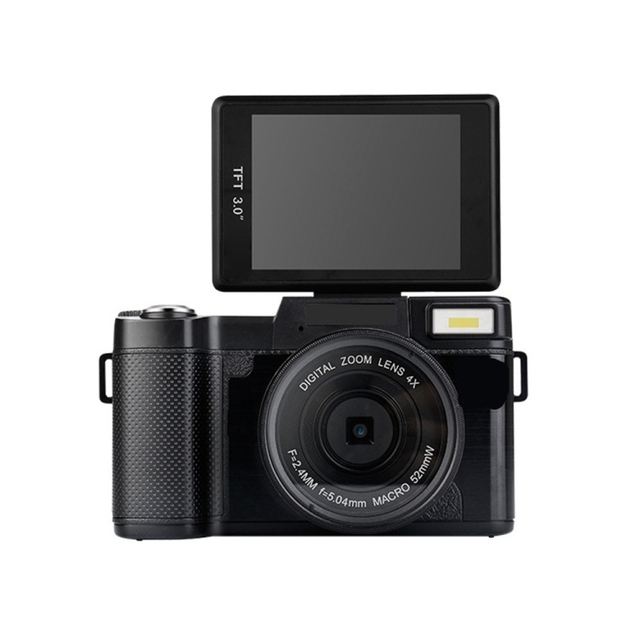2024 Hot Sale R2 2.7K Vlog Camera 4X Zoom Digital Camera with 3.0 Inch Flip Screen