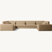 Modernes Luxus-Modulsofa mit U-Form-Design, Holzrahmen und Stoffbezug für Wohnzimmer, Lager und Werkstatt