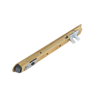 Cerradura de pestillo de puerta de doble corredera dorada de acero inoxidable al por mayor cerradura de manijas de puerta corredera y ventana con llaves